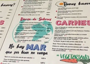 Cartas de restaurante hechas en contrachapado de 5 mm