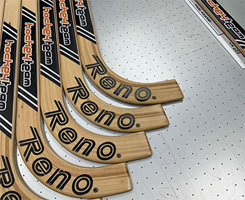 Personalización de sticks de hockey